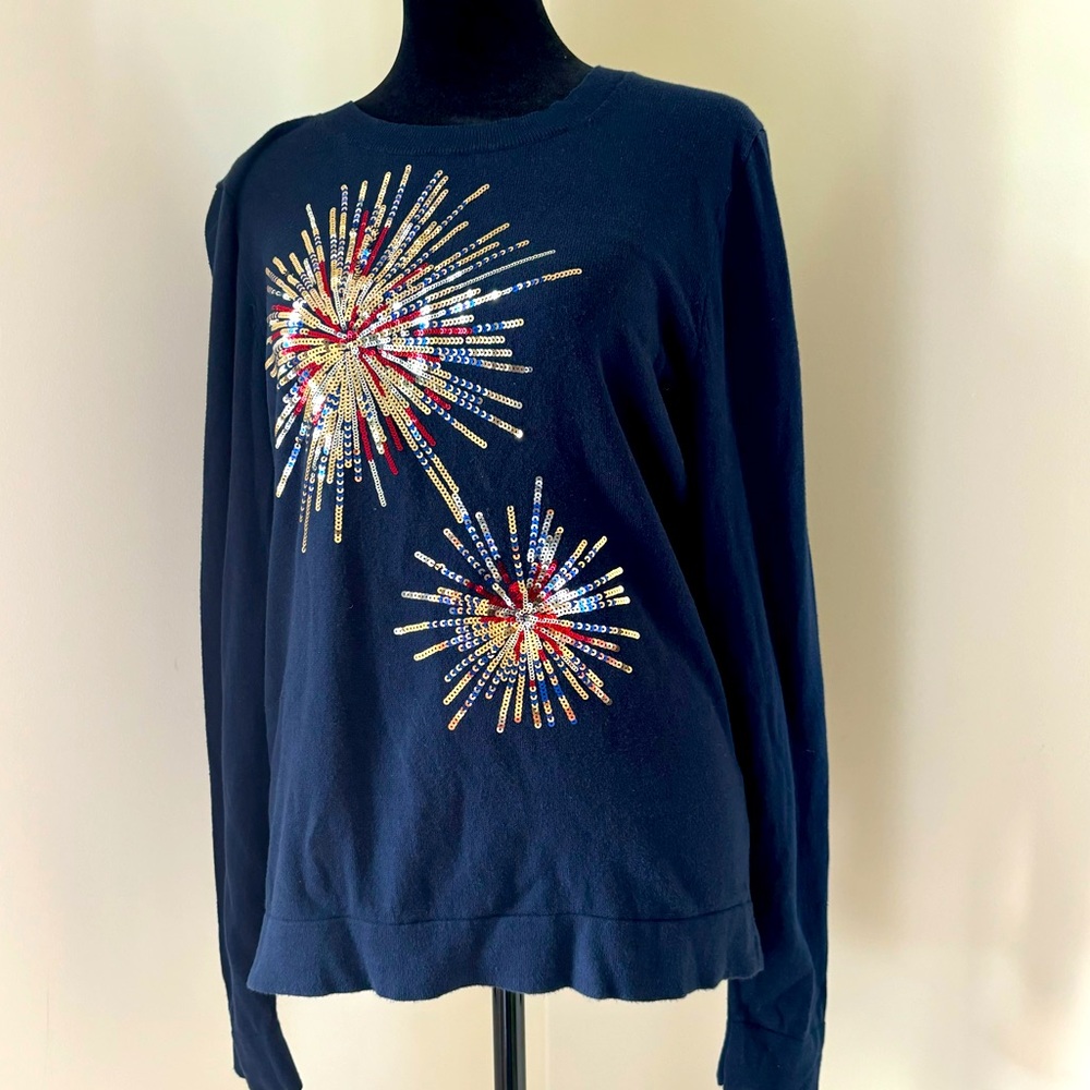 Jcrew Fireworks Teddy Sweater
